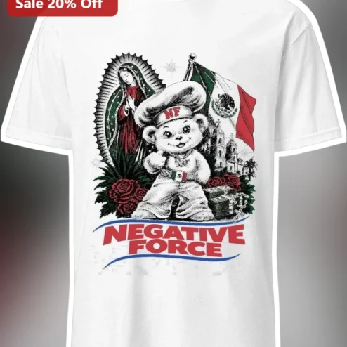 Negative Force Tee New Jersey Hardcore NJHC Urban Streetwear Graphic Shirt