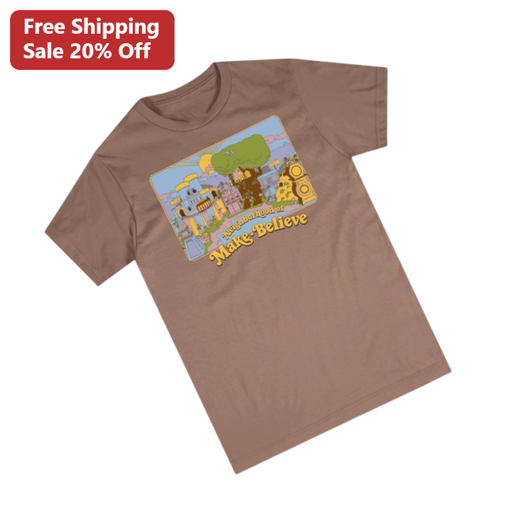 Neighborhood of Make-Believe Retro Vintage Graphic Tee Nostalgic TV Merch Gift