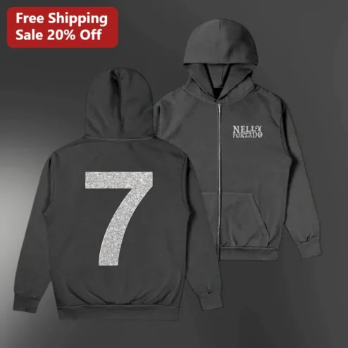 Nelly Furtado Hoodie Custom Number Zip Up Fan Merch Gift