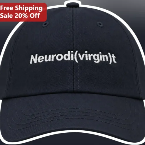 Neurodi(virgin)t Cap Neurodivergent Dad Hat ADHD Autism Awareness Gift Embroidered Baseball Cap