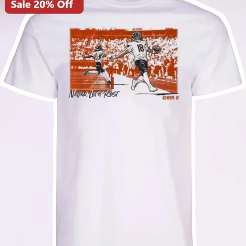 Never Let It Rest Patrick Mahomes Vintage Football Graphic Tee