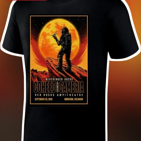 Neverender Rocks Coheed and Cambria Red Rocks Amphitheatre Tee