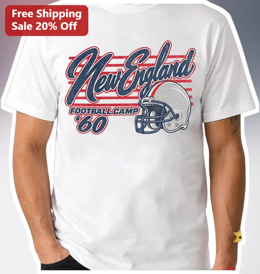 New England Football Camp '60 Vintage Retro Graphic Tee