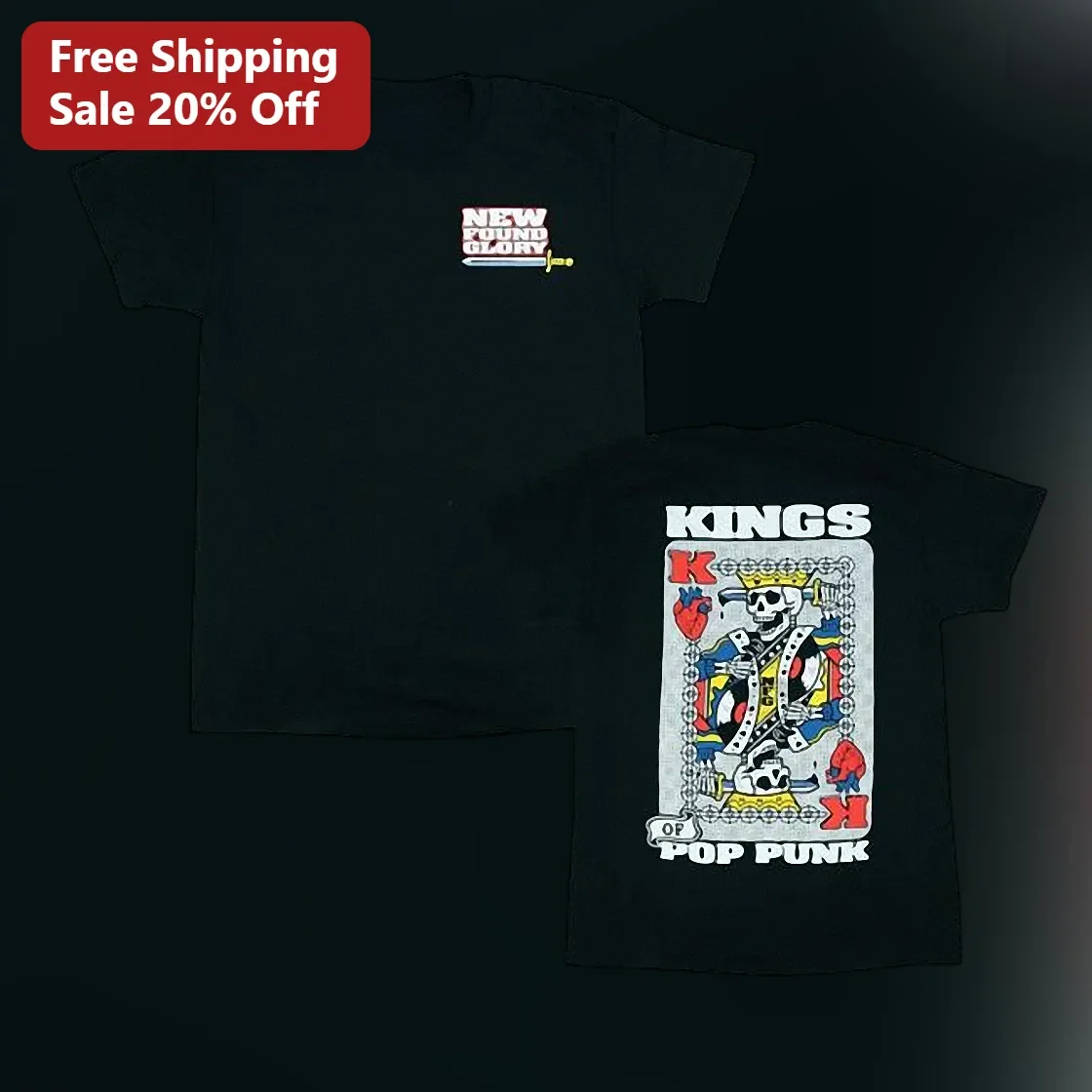 New Found Glory Kings of Pop Punk Graphic Tee for Men Women