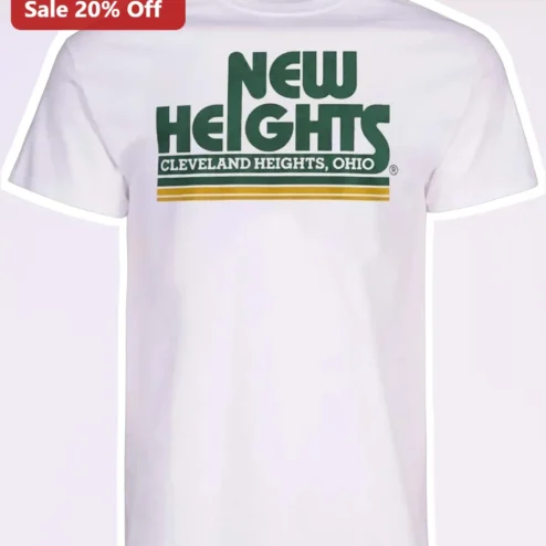 New Heights Cleveland Heights Ohio Tee Retro Vintage Style Graphic Shirt