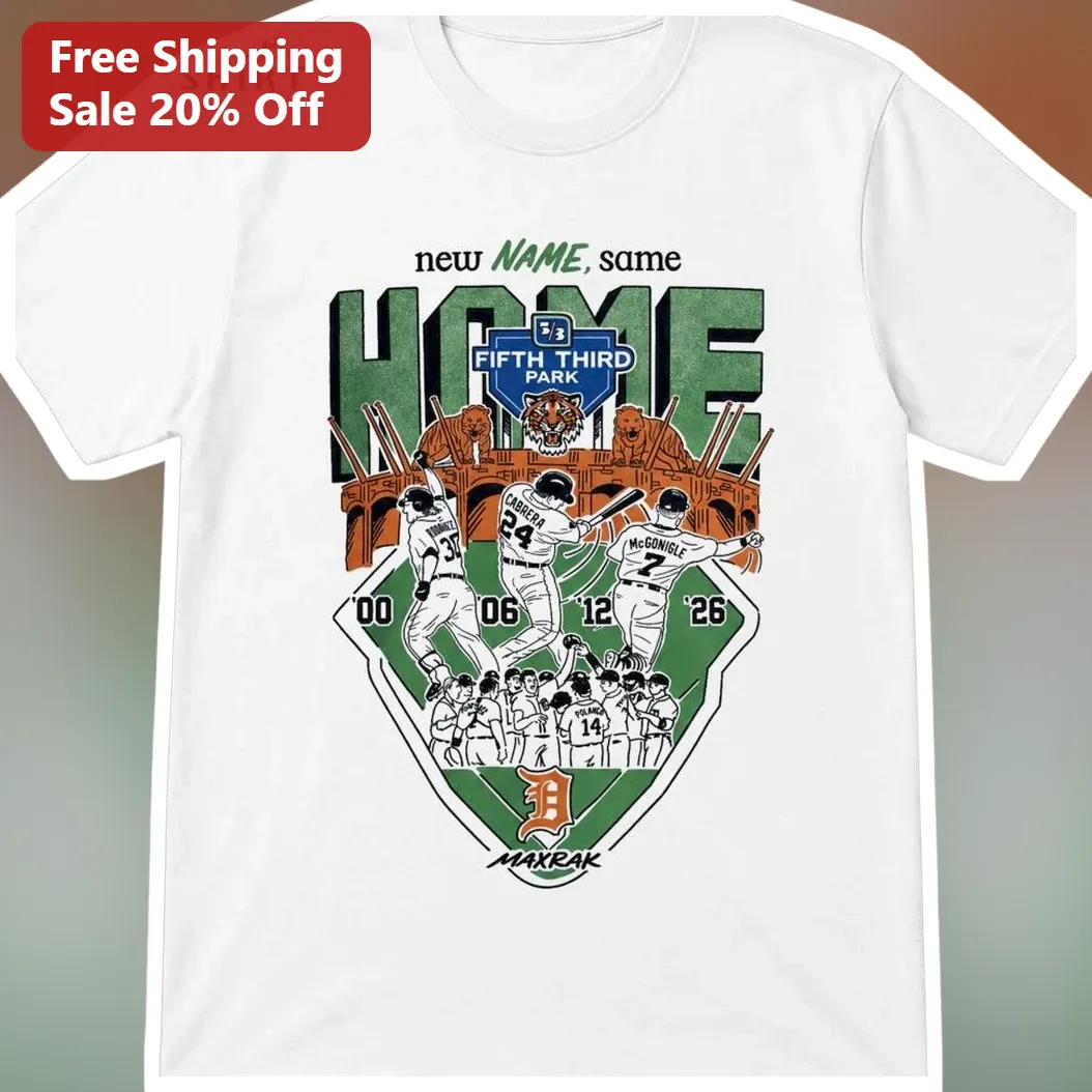 New Home Same Energy Detroit Tigers Baseball Tee Gift For Him Her Housewarming