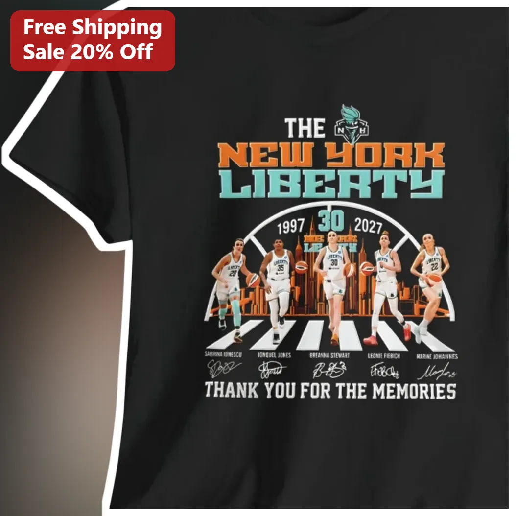New York Liberty Thank You For The Memories Tee WNBA Basketball Fan Gift