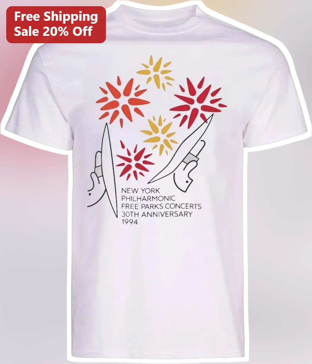 New York Philharmonic Free Parks Concerts 30th Anniversary 1994 Tee