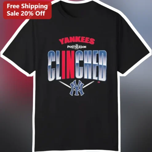 New York Yankees Postseason Clinched Tee October Baseball Fan Gift