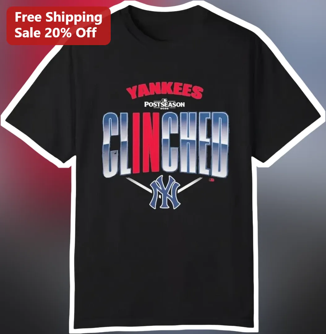 New York Yankees Postseason Clinched Tee October Baseball Fan Gift