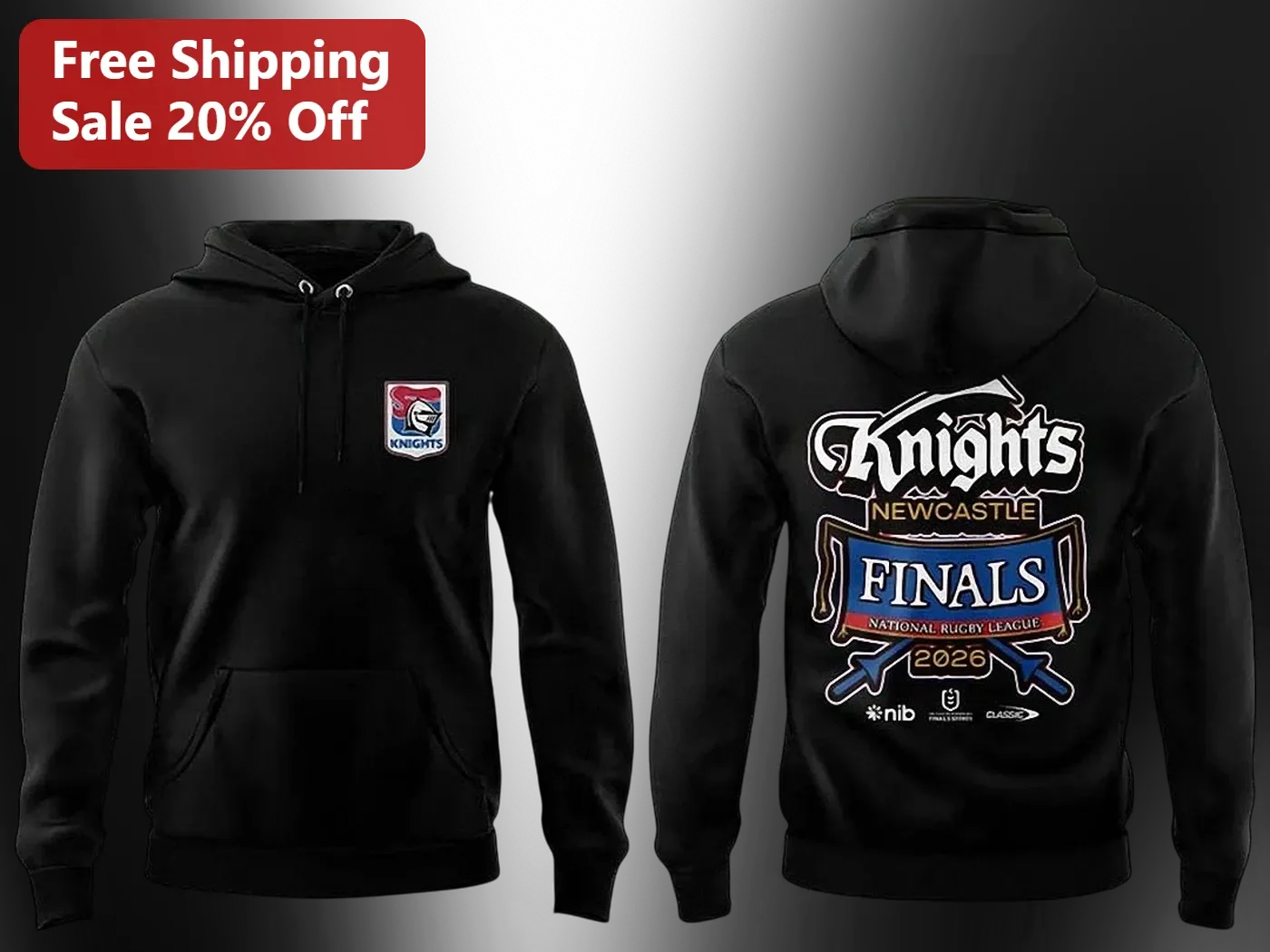 Newcastle Knights 2026 Finals National Rugby League Hoodie