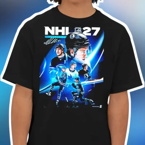NHL 27 Connor McDavid Signature Graphic Tee Hockey Fan Gift