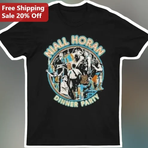 Niall Horan Dinner Party Tee Vintage Album Merch Graphic T-Shirt for Fans