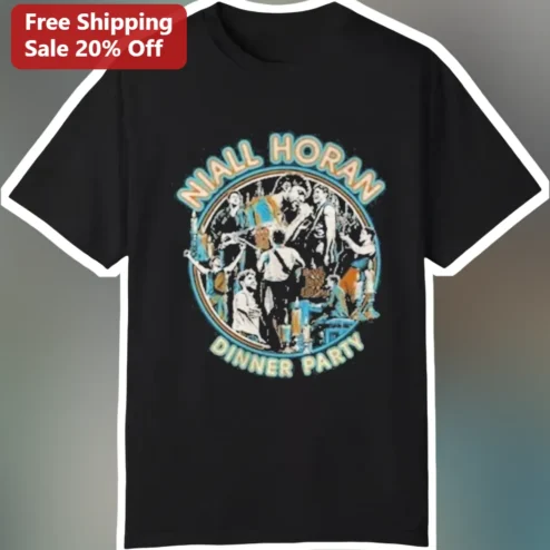 Niall Horan Dinner Party Tee Vintage Concert Graphic Shirt Gift for Music Fans