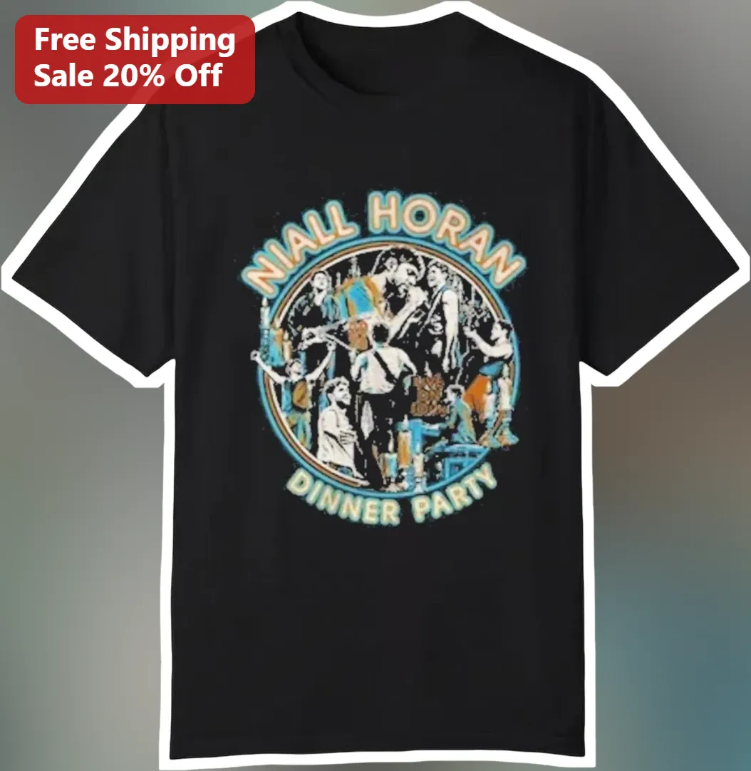 Niall Horan Dinner Party Tee Vintage Concert Graphic Shirt Gift for Music Fans
