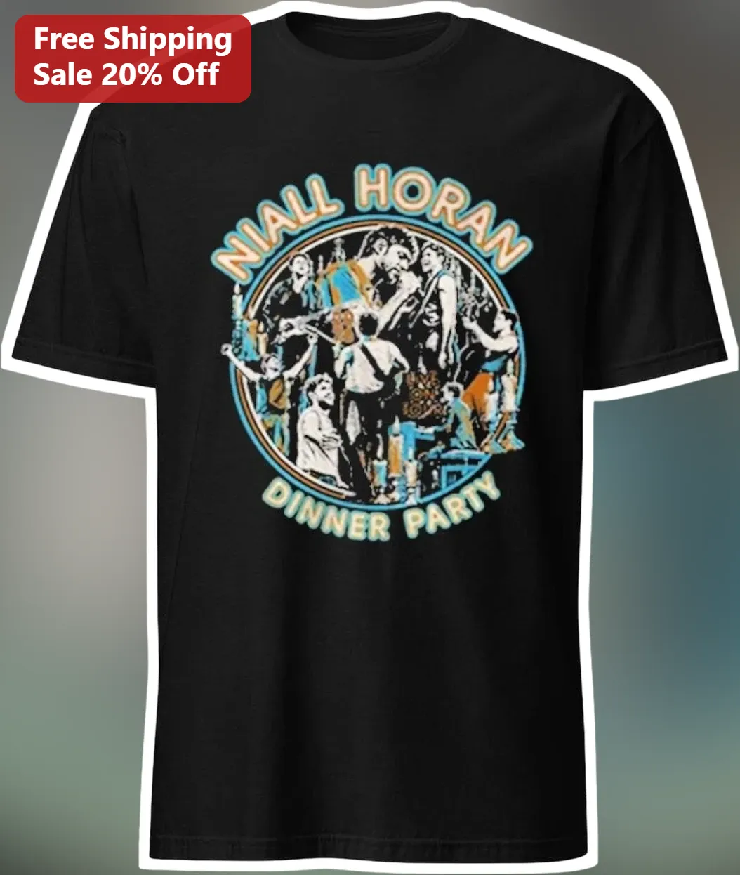 Niall Horan Dinner Party Tee Vintage Concert Graphic T-Shirt for Fans