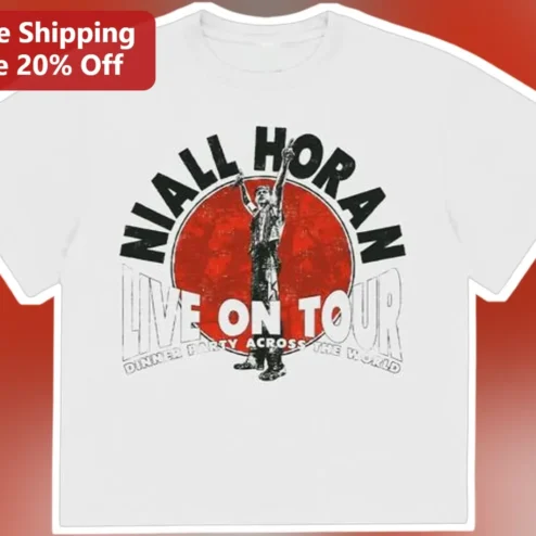 Niall Horan Live On Tour Dinner Party Across The World Vintage Concert Tee