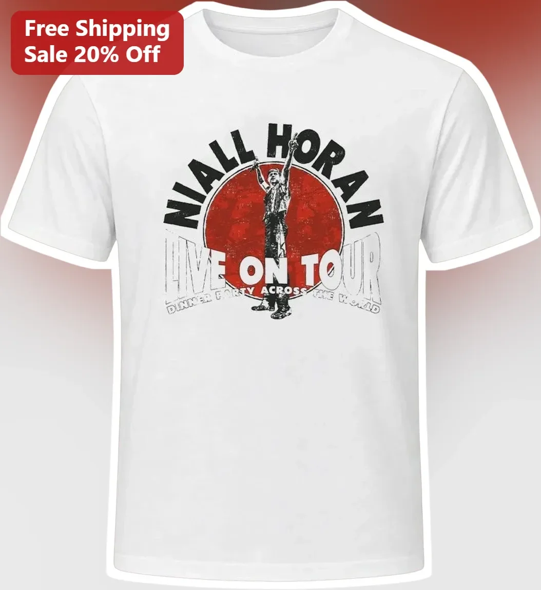 Niall Horan Live On Tour Dinner Party Across The World Vintage Graphic Tee