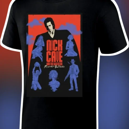 Nick Cave and the Bad Seeds Murder Ballads Album Art Tee Gothic Rock Music Merch Gift