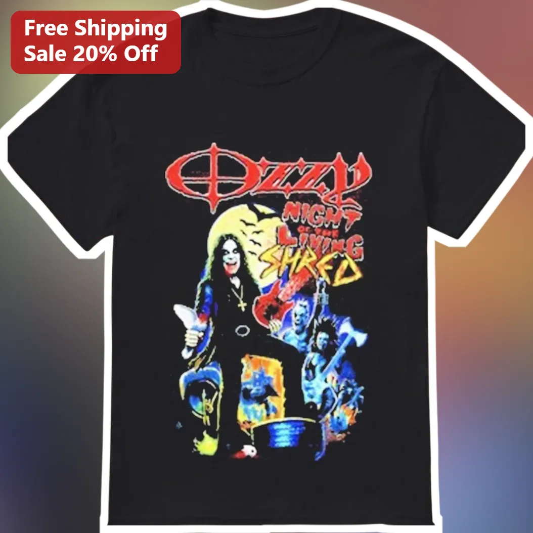 Night of the Living Shred Ozzy Osbourne Tribute Graphic Tee