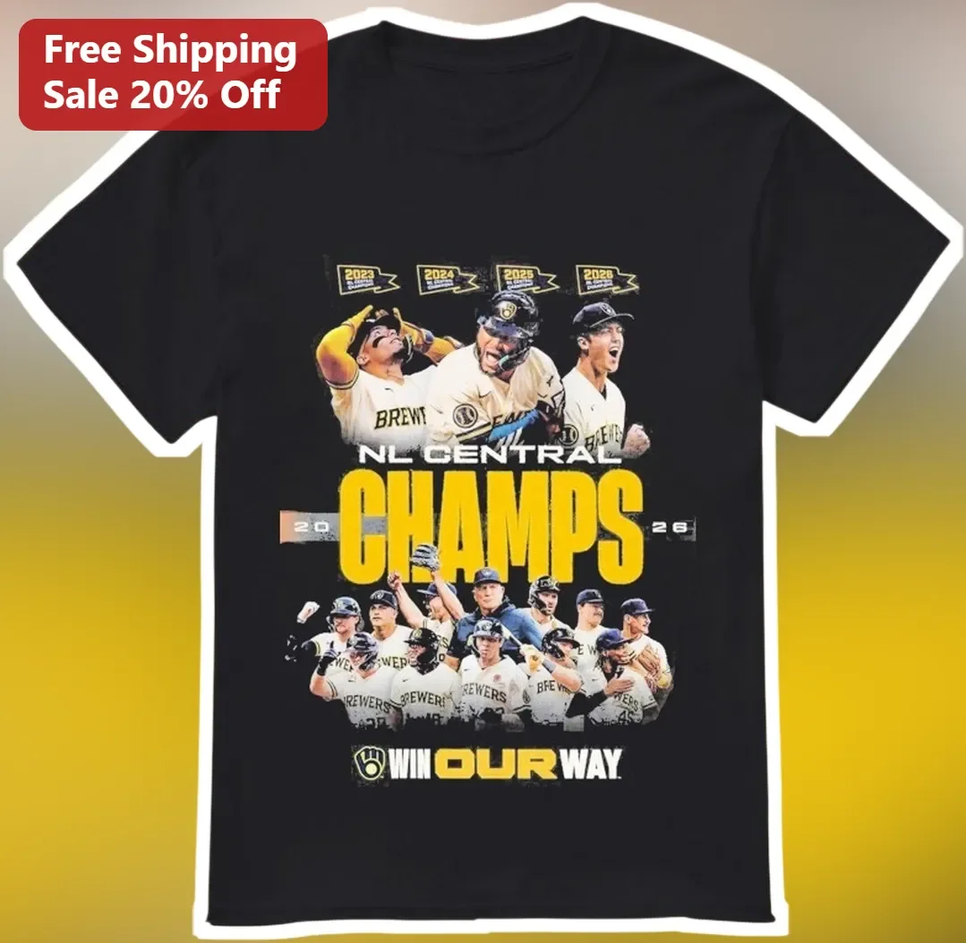 NL Central Champs Win Our Way Milwaukee Brewers Tee Baseball Fan Gift