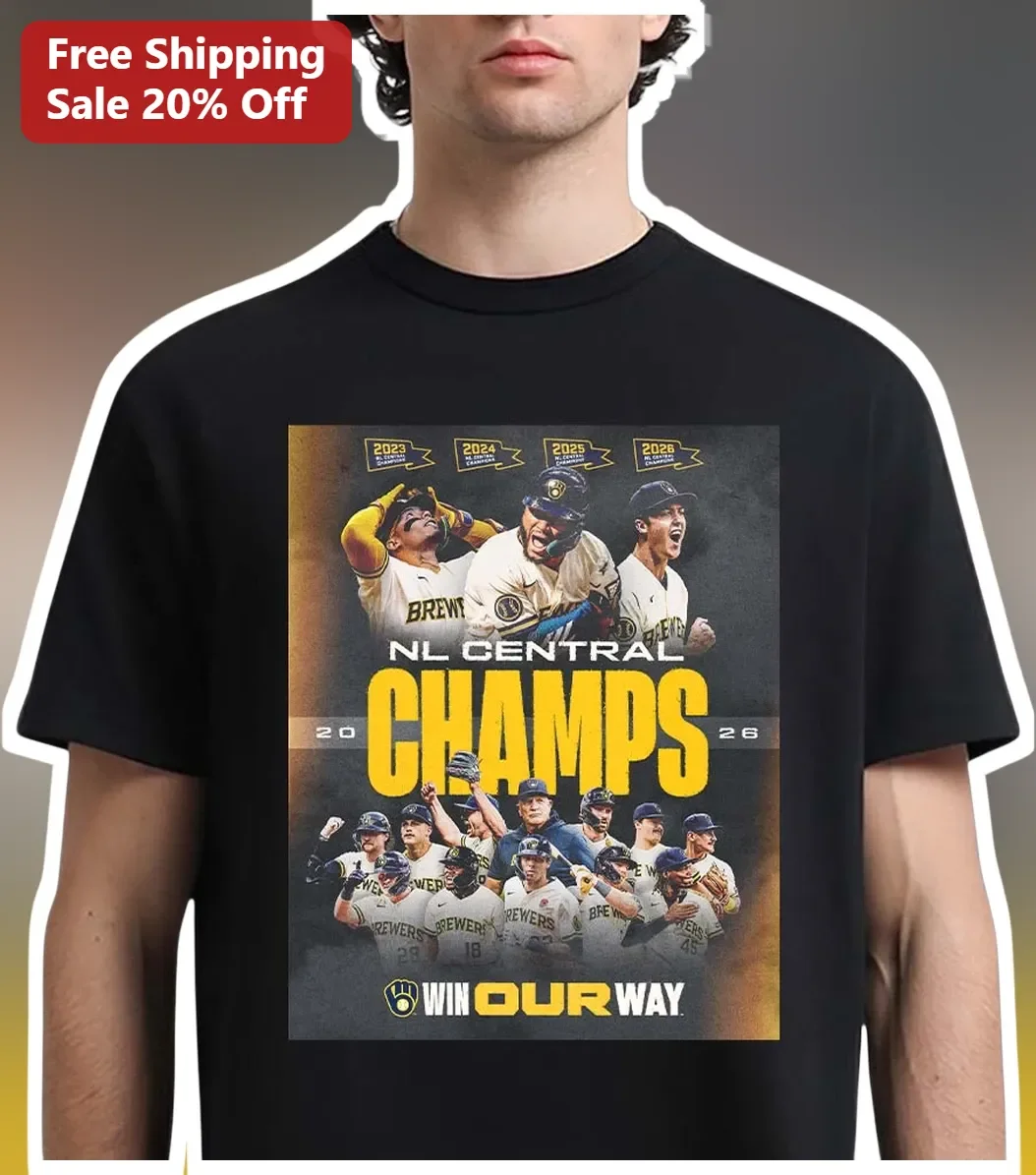 NL Central Champs Win Our Way Milwaukee Brewers Tee