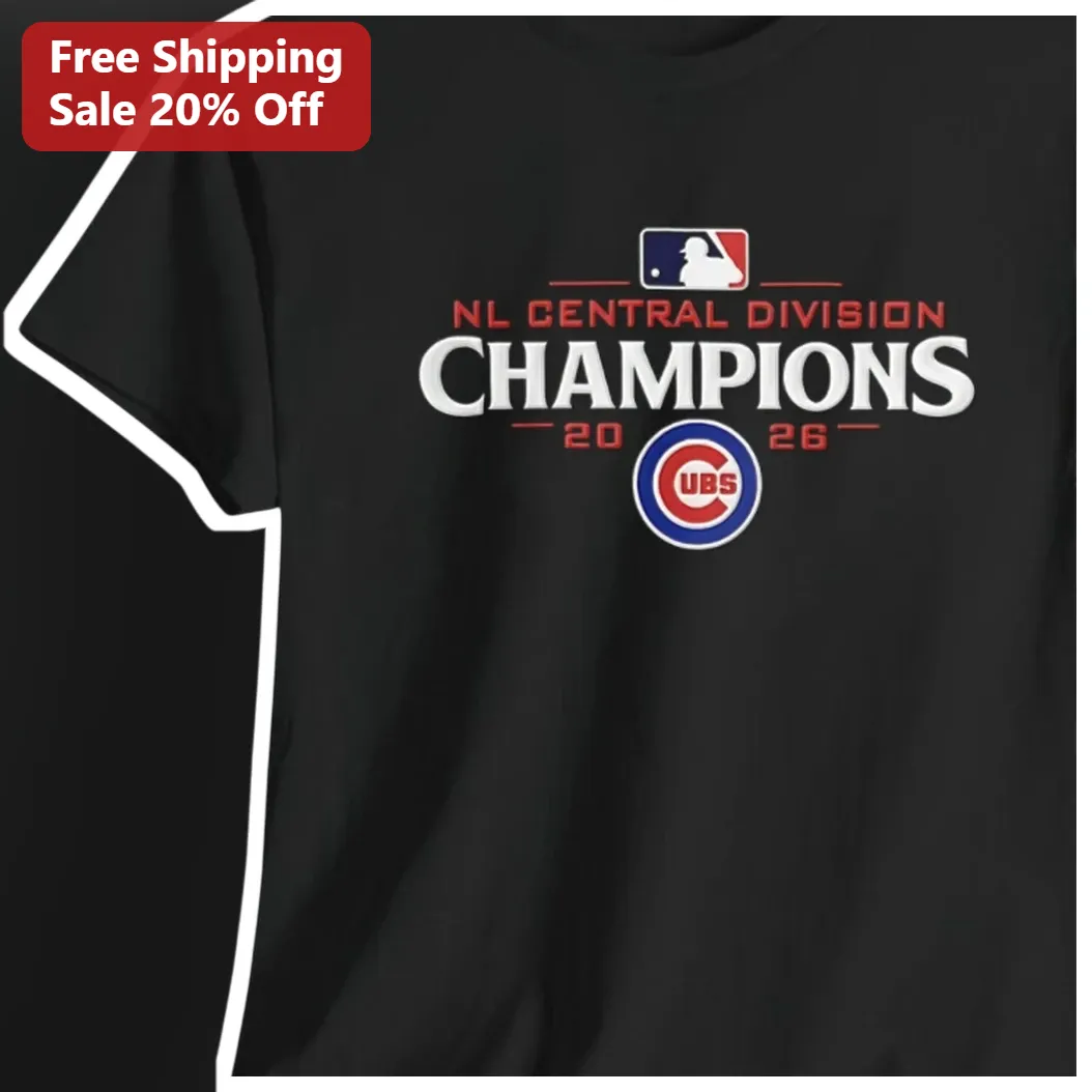 NL Central Division Champions 2026 Chicago Cubs Graphic Tee Baseball Fan Shirt