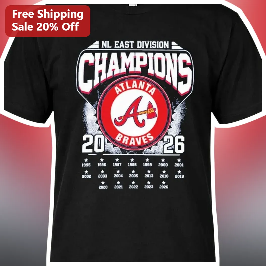 NL East Division Champions Atlanta Braves Tee Vintage Distressed Baseball Fan Shirt