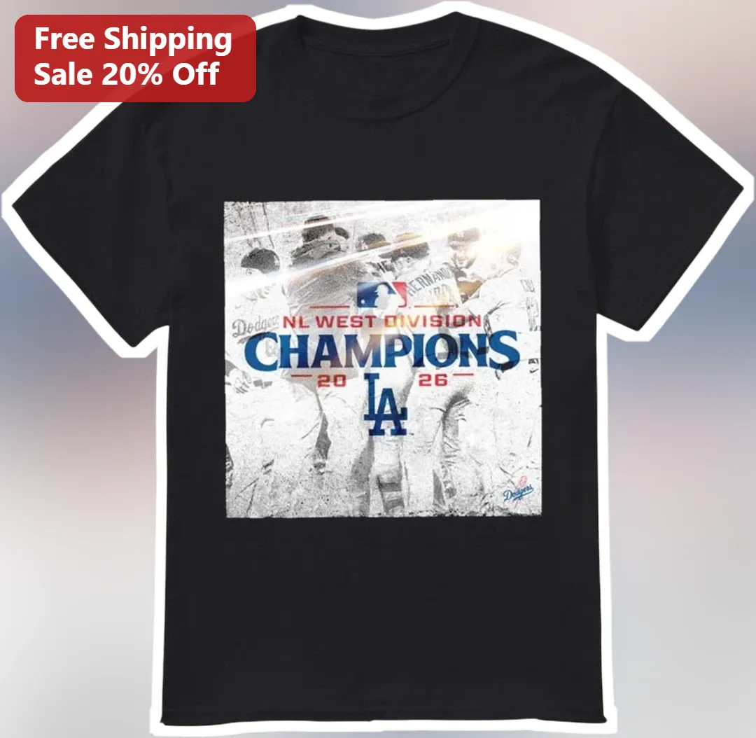 NL West Division Champions Tee Los Angeles Dodgers Baseball Fan Gift