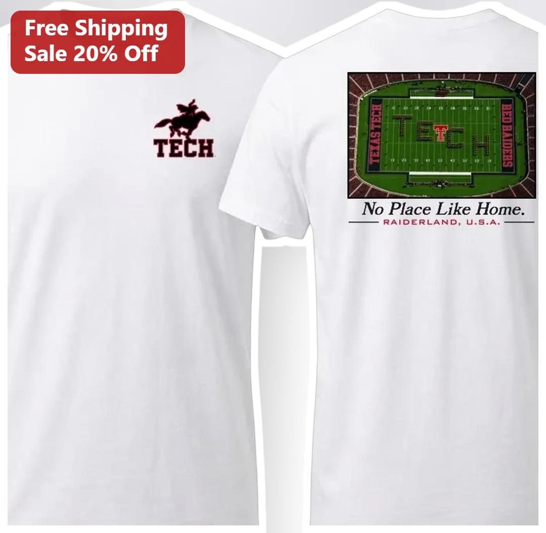 No Place Like Home Tech Tee RAIDERLAND USA College Fan Shirt