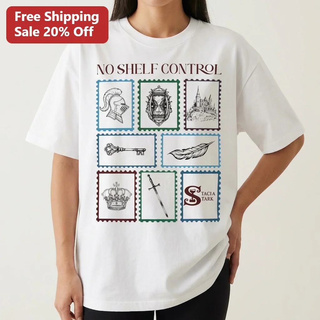 No Shelf Control Graphic Tee For Book Lovers And Fantasy Readers