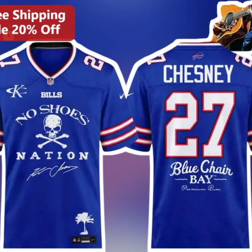 No Shoes Nation Blue Chair Bay Premium Rum Jersey Country Music Fan Merch Gift