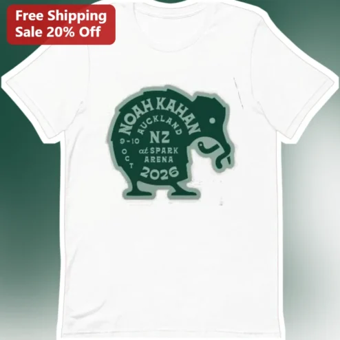Noah Kahan Auckland NZ at Spark Arena Tee The Great Divide Tour Concert Merch Gift
