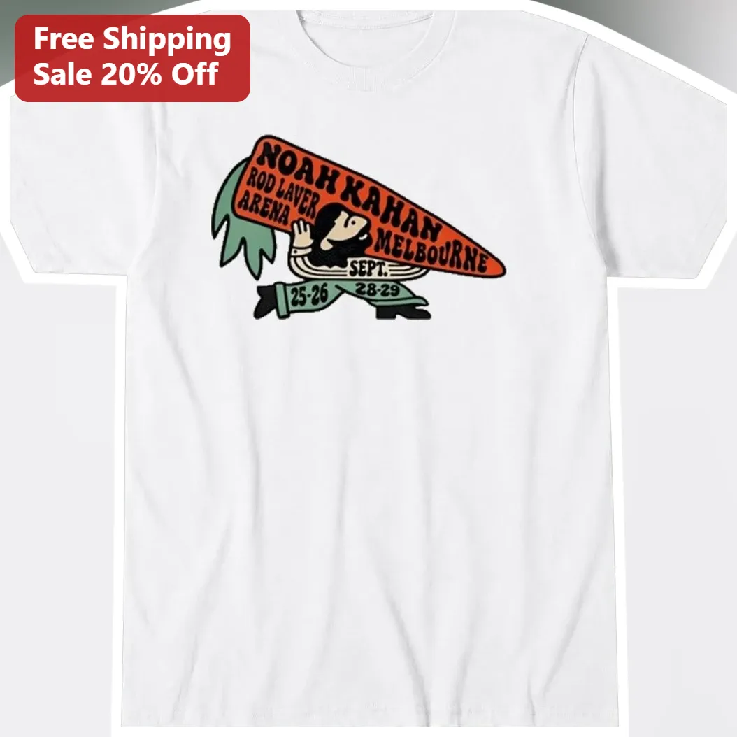 Noah Kahan Rod Laver Arena Melbourne Tee Vintage Folk Concert Tour Shirt