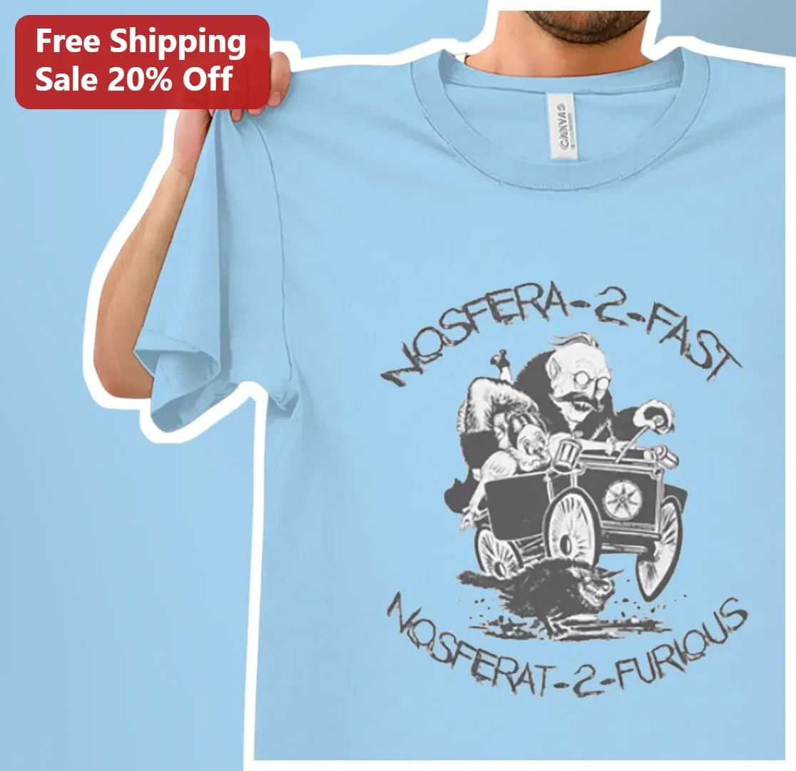 Nosfera 2 Fast Nosferat 2 Furious Count Orlok Vintage Horror Parody Graphic Tee