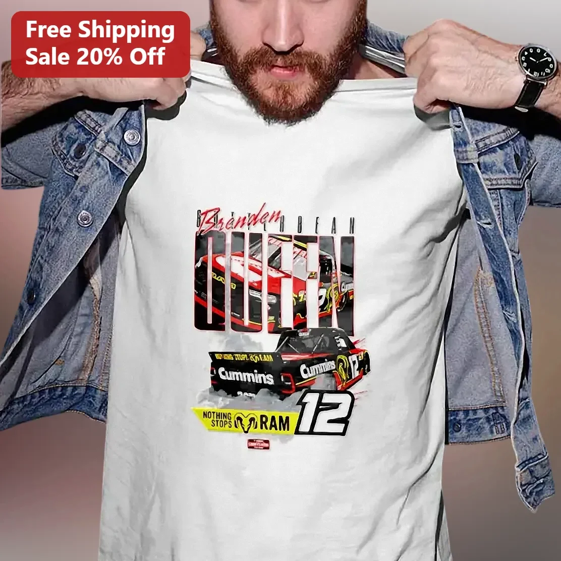Nothing Stops Ram Tee NASCAR Truck Graphic Shirt for Men