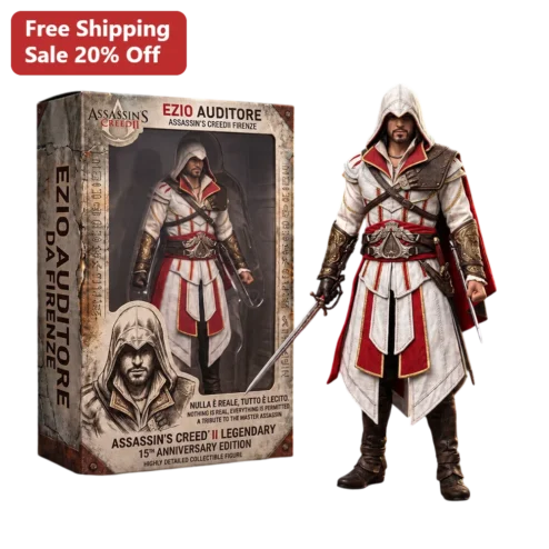 Nulla Reale Tutto Lecito Ezio Auditore Action Figure Nothing Is Real Everything Is Permitted Collectible