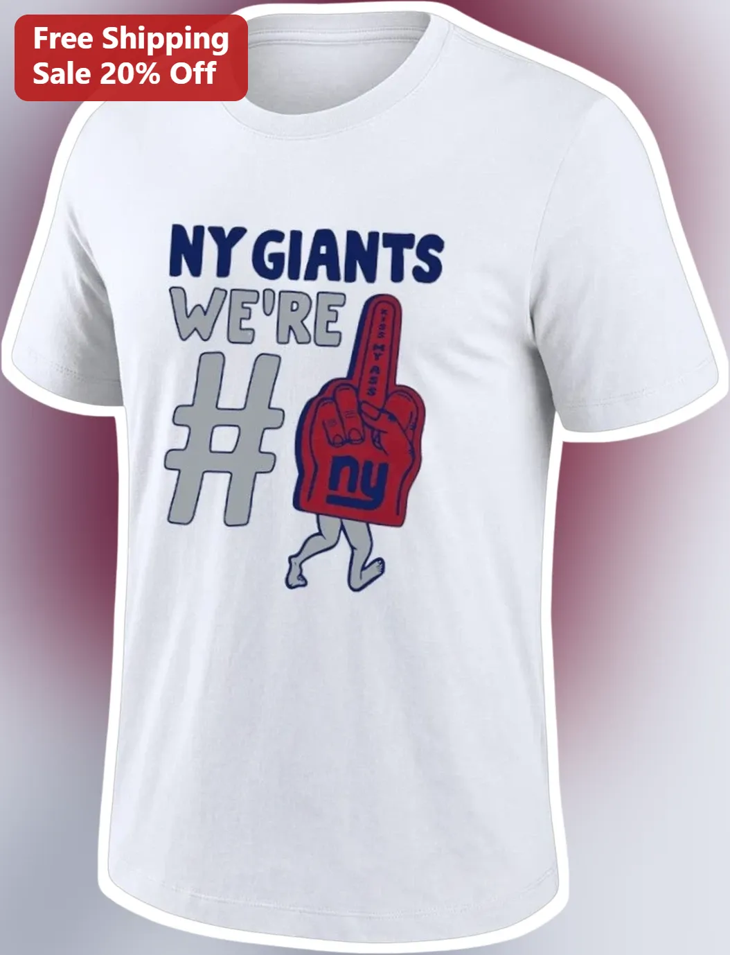 NY Giants We're #1 Tee New York Football Fan Shirt Week 1 Win Celebration Gift