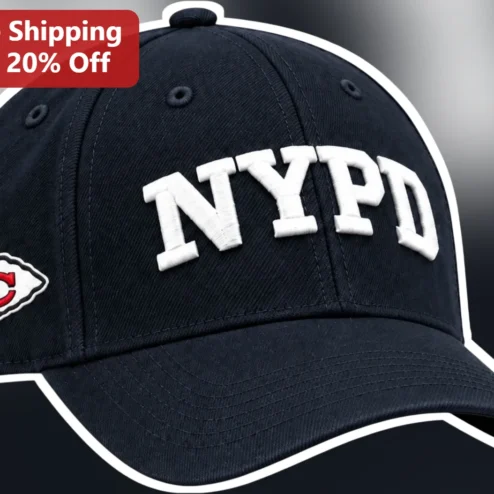 NYPD Cap Navy Blue Baseball Hat with Chiefs Logo Embroidered Police Department Headwear for Men Women