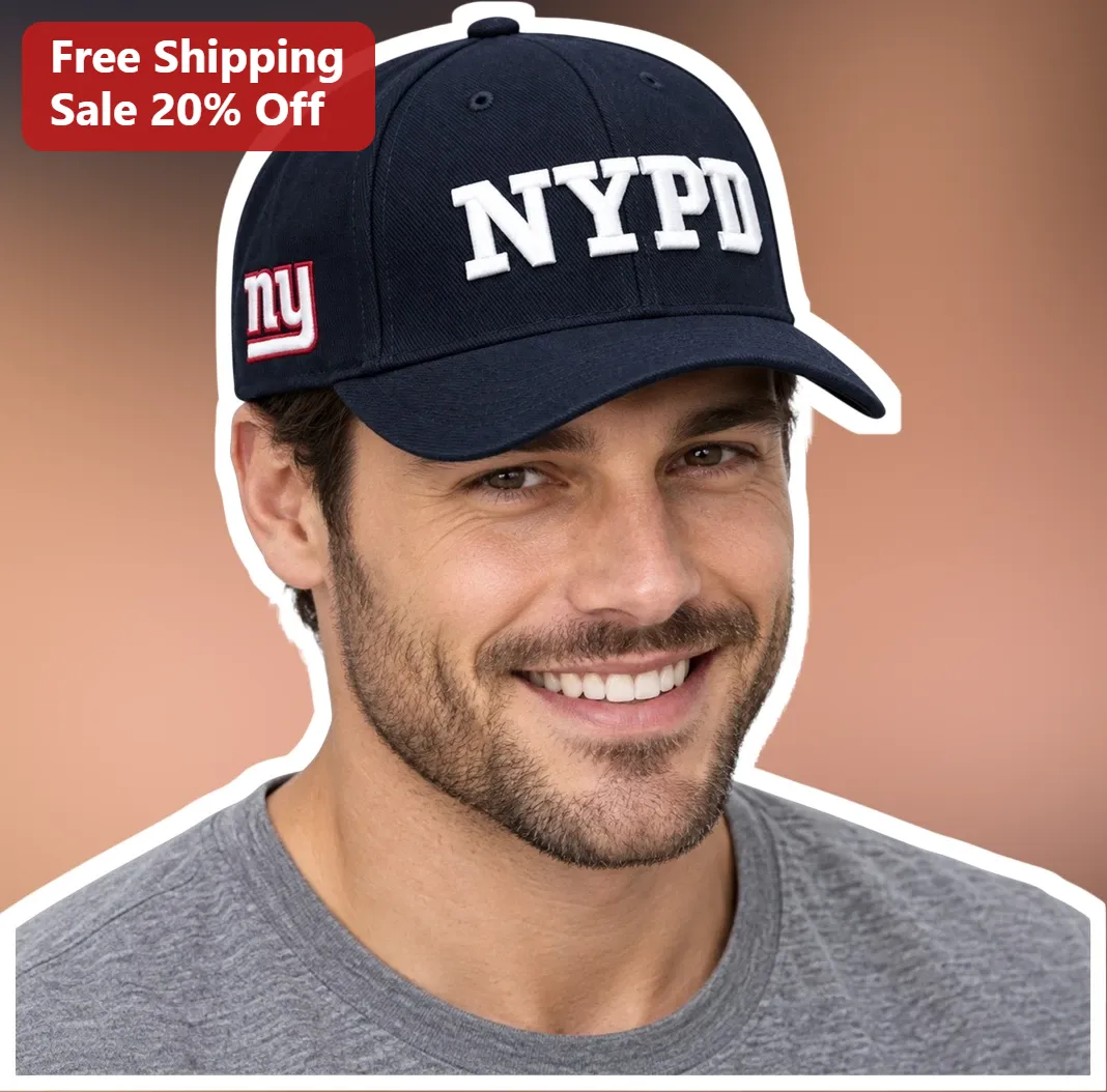 NYPD Cap Navy Blue Embroidered Baseball Hat for Men Women Law Enforcement Gift