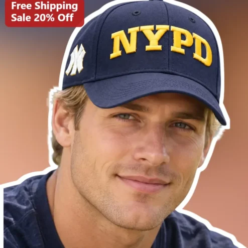 NYPD Hat Brooklyn Nine-Nine Jake Peralta Baseball Cap Navy Blue