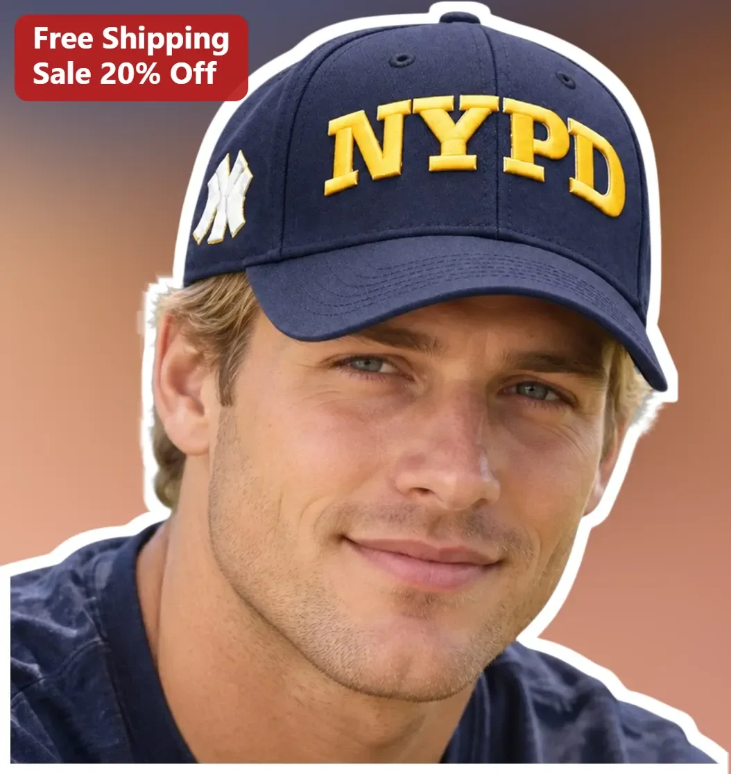NYPD Hat Brooklyn Nine-Nine Jake Peralta Baseball Cap Navy Blue