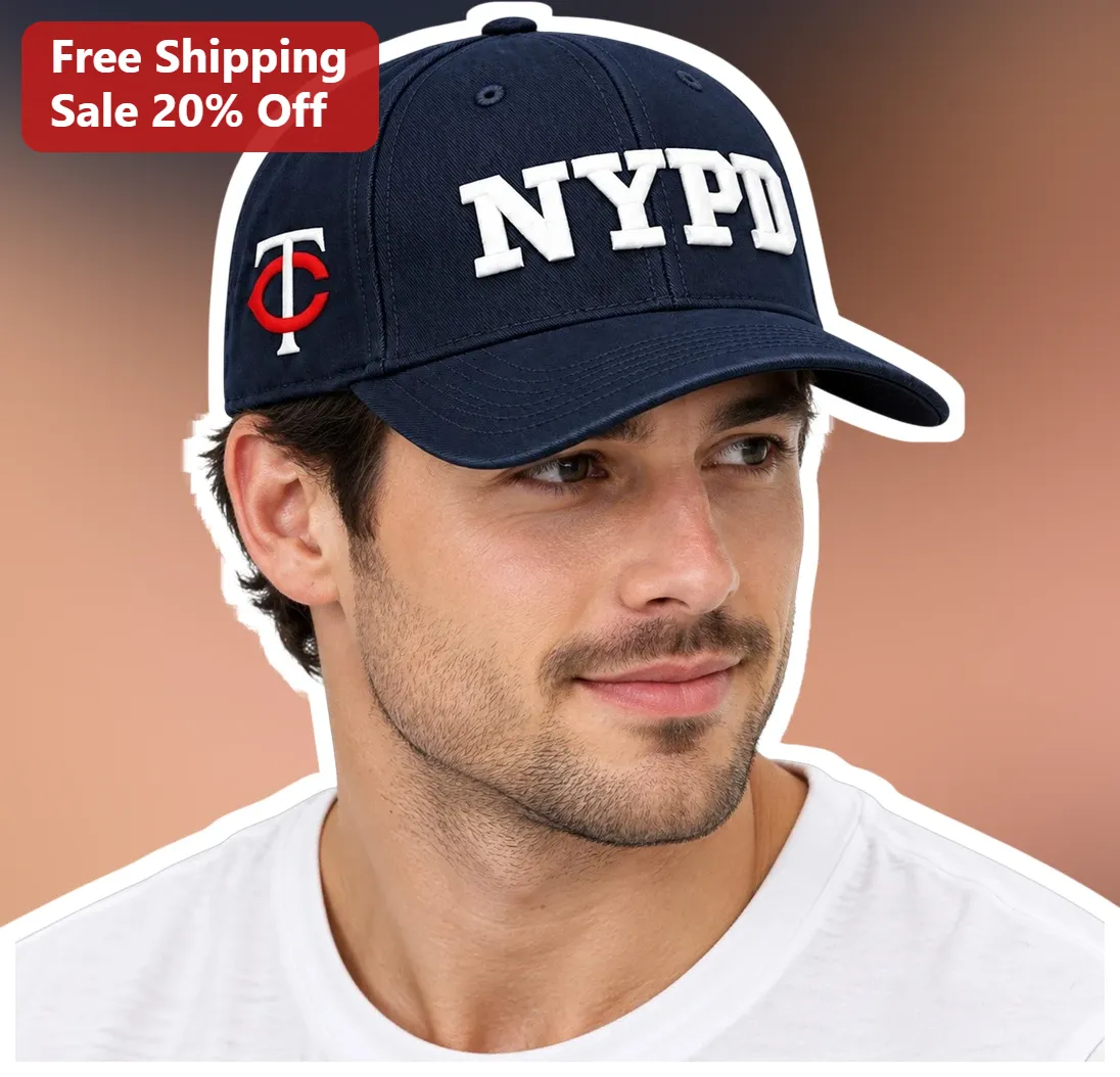 NYPD Hat Embroidered Baseball Cap Navy Blue Police Officer Gift for Men