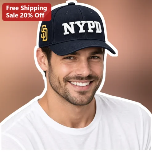 NYPD Hat Navy Blue Baseball Cap Embroidered New York Police Department Gift for Officers