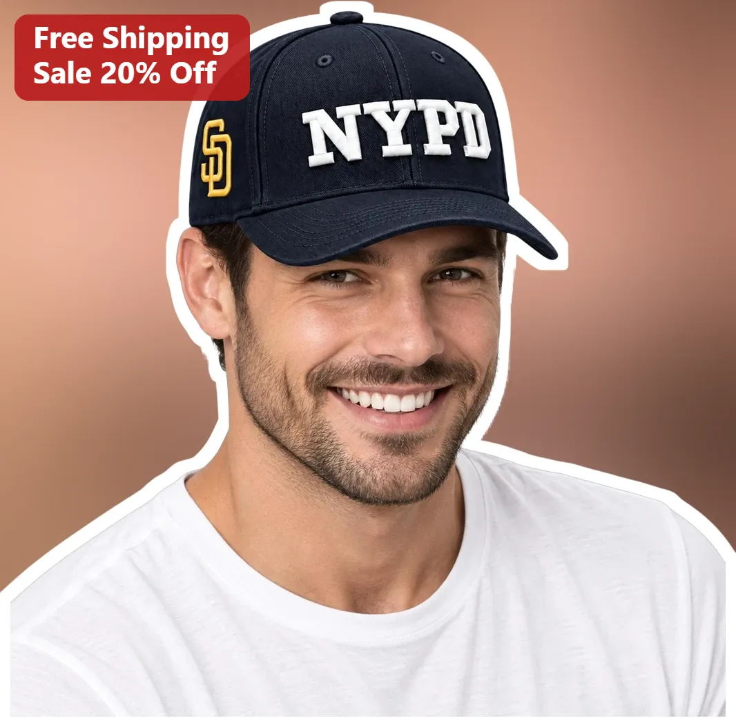 NYPD Hat Navy Blue Baseball Cap Embroidered New York Police Department Gift for Officers