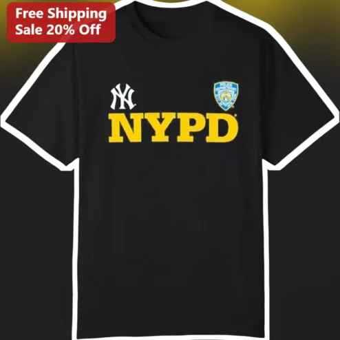 NYPD Tee New York Police Department Badge Yankees Style Graphic Shirt for Men Women
