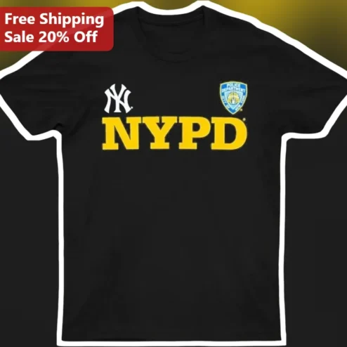 NYPD Tee New York Yankees Police Department Shield Graphic T-Shirt for Men Women