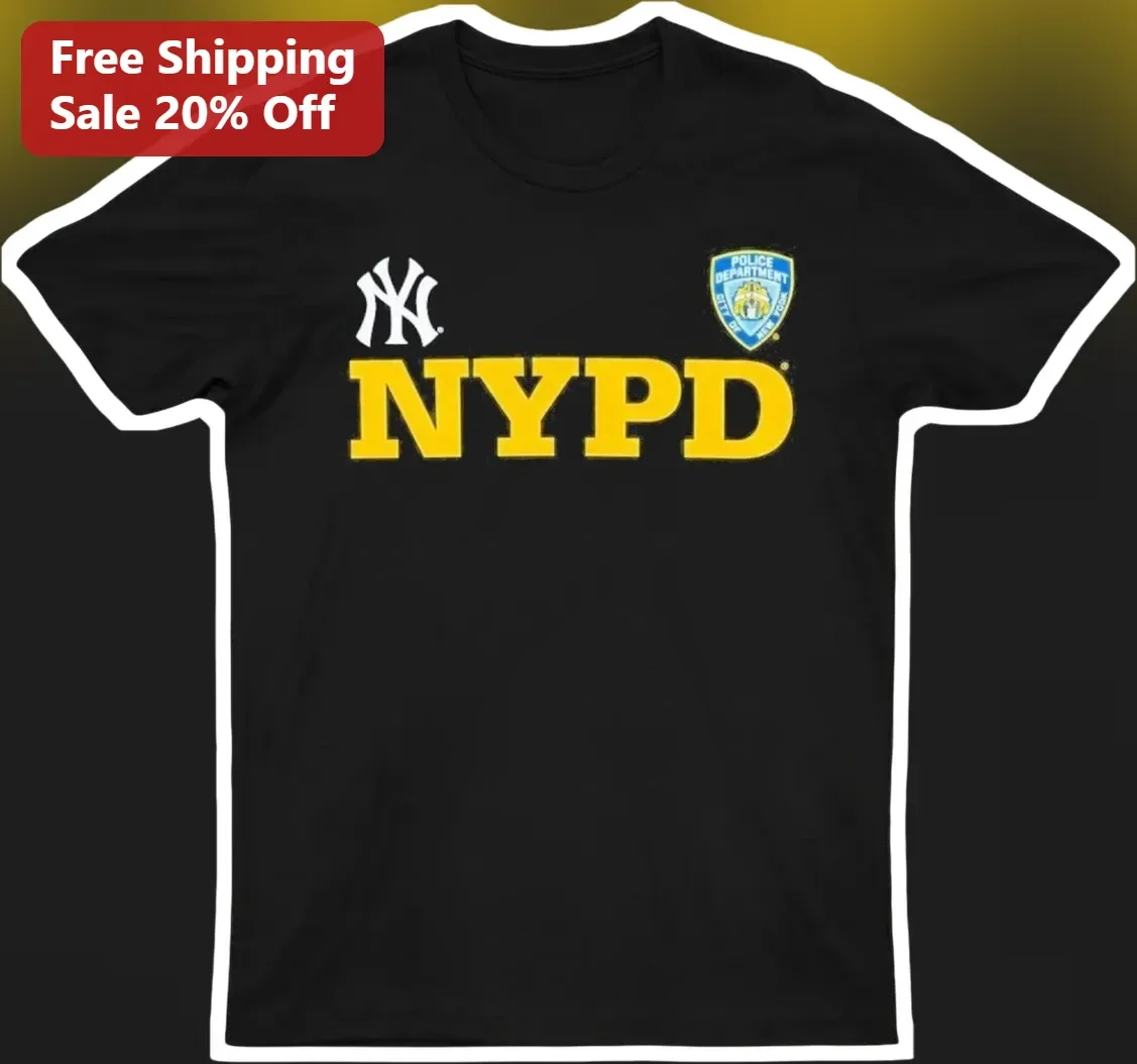 NYPD Tee New York Yankees Police Department Shield Graphic T-Shirt for Men Women available at our Chicago, Illinois warehouse