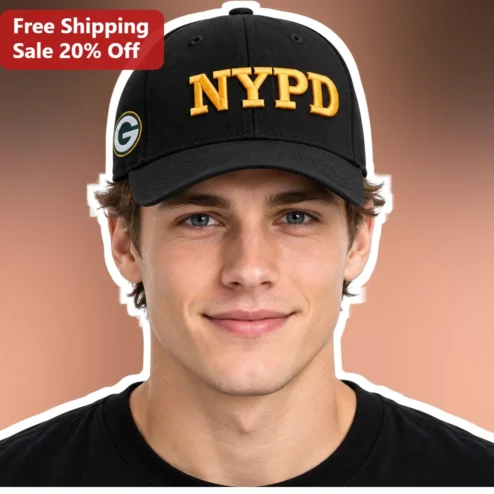 NYYPD Green Bay Packers Parody Baseball Cap Funny Police Hat Gift for Men