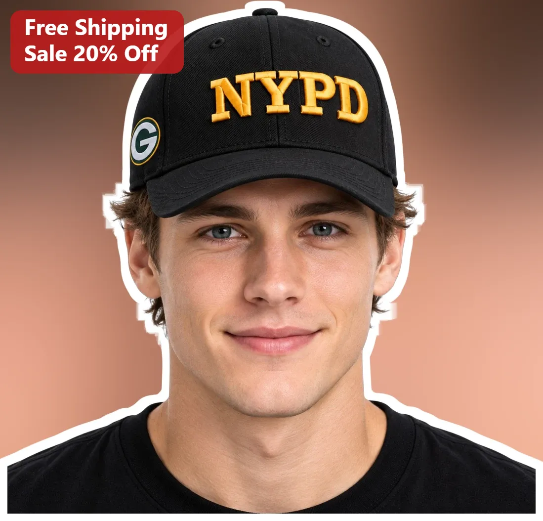 NYYPD Green Bay Packers Parody Baseball Cap Funny Police Hat Gift for Men